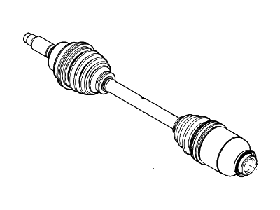 Lincoln 6E5Z-3A428-A Shaft - Front Axle