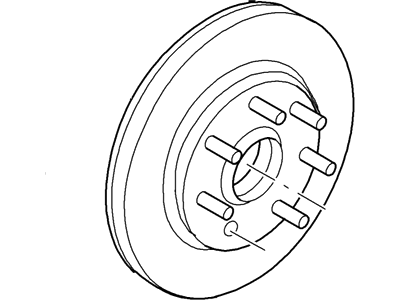 8L3Z-1V102-B Ford Hub And Disc Assembly Illustration 1 of 1