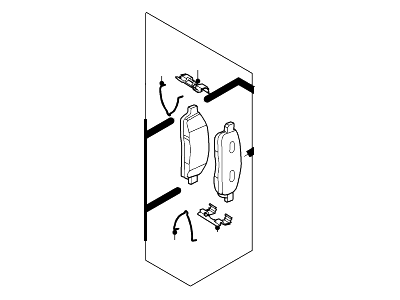 Ford 4L3Z-2001-AD Kit - Brake Shoe And Lining