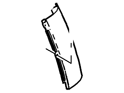 8A8Z-74290A61-A Ford Moulding, Driver Side Illustration 1 of 1