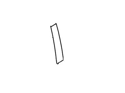 8A8Z-74255A35-A Ford Moulding, Driver Side Illustration 1 of 1