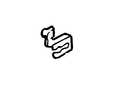 Ford -W700905-S309M Control Rod Clip, Passenger Side -W700905-S309M Ford Control Rod Clip, Passenger Side Illustration 1 of 1