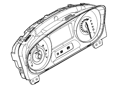 Ford BT4Z-10849-AF Cluster Assembly