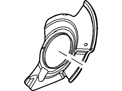 Ford 7T4Z-2K004-A Shield - Splash, Passenger Side 7T4Z-2K004-A Ford Shield - Splash, Passenger Side Illustration 1 of 1