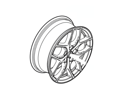 FM5Z-1007-A Ford Wheel Assembly Illustration 1 of 1