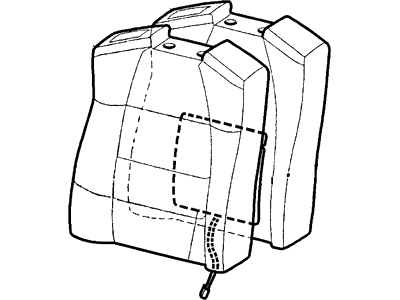 Ford XL3Z-1564810-DA Pad - Seat Back