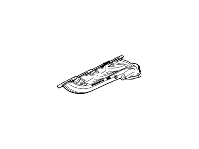 BC3Z-9430-A Ford Manifold Assembly - Exhaust, Passenger Side Illustration 1 of 1