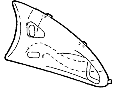 Ford F6SZ6323713BEW Panel Assembly - Door Trim F6SZ6323713BEW Ford Panel Assembly - Door Trim Illustration 1 of 1