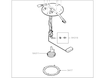 Ford 6C3Z-9275-DA Sender Assembly - Fuel Tank
