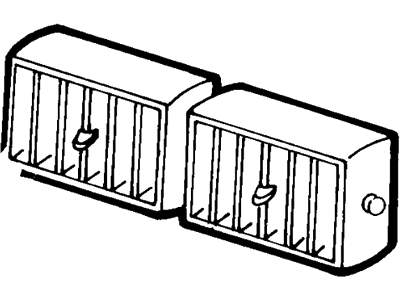 E3AZ19893A Ford Louvre Assembly Illustration 1 of 1