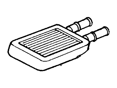 Ford F58Z18476B Heater Core F58Z18476B Ford Heater Core Illustration 1 of 1