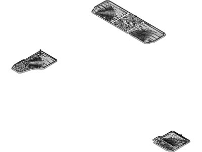 6C3Z-2813300-A Ford Kit - Floor Contour Mat Illustration 1 of 1
