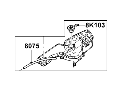 Mercury 8L2Z-8A080-A Tank Assy - Radiator Overflow