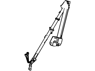 Ford 6L3Z-18611B08-AC Seat Belt Assembly, Passenger Side 6L3Z-18611B08-AC Ford Seat Belt Assembly, Passenger Side Illustration 1 of 1