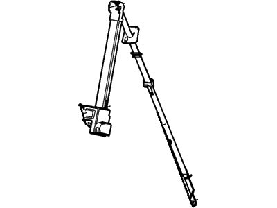 Ford 6L3Z-18611B09-BB Seat Belt Assembly, Driver Side 6L3Z-18611B09-BB Ford Seat Belt Assembly, Driver Side Illustration 1 of 1