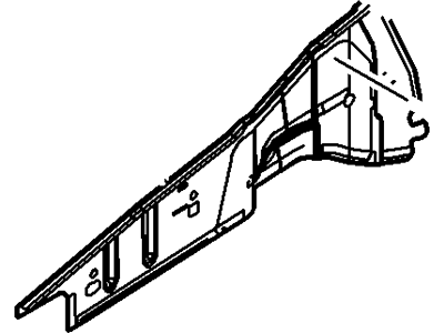 Ford 7T4Z-16C274-A Reinforcement, Passenger Side 7T4Z-16C274-A Ford Reinforcement, Passenger Side Illustration 1 of 1