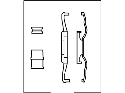 Mercury 5U2Z-2321-J Kit - Brake Pad Attachment