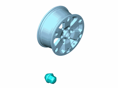 KB3Z1K007A Ford Kit - Wheel Illustration 1 of 1