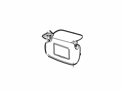 Lincoln CL7Z-7804105-CA Visor Assy - Sun