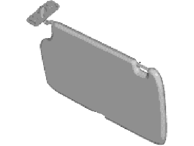 GL3Z-1504105-AA Ford Sunvisor, Gray, Driver Side Illustration 1 of 1