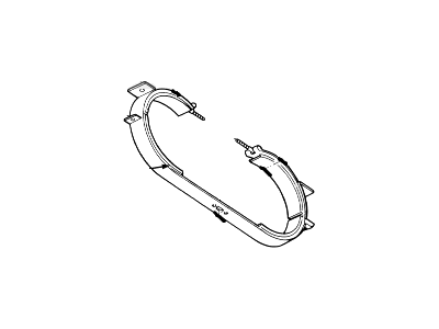 F7UZ-9054-AA Ford Strap Assembly - Fuel Tank Illustration 1 of 1