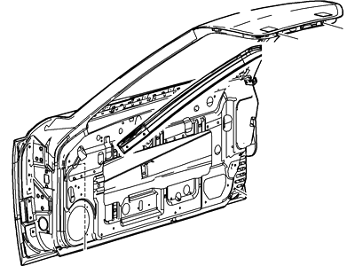 Ford 5G7Z-6320125-AA Door Assembly - Front, Driver Side 5G7Z-6320125-AA Ford Door Assembly - Front, Driver Side Illustration 1 of 1
