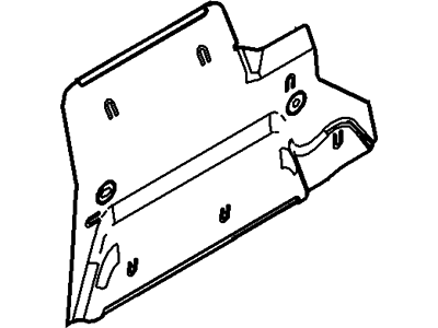Ford 2L1Z-78017A40-DA Dash Panel Lower Insulator 2L1Z-78017A40-DA Ford Dash Panel Lower Insulator Illustration 1 of 1