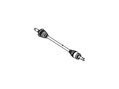 Ford 7E5Z-4K138-A Shaft Assembly, Passenger Side 7E5Z-4K138-A Ford Shaft Assembly, Passenger Side Illustration 1 of 1
