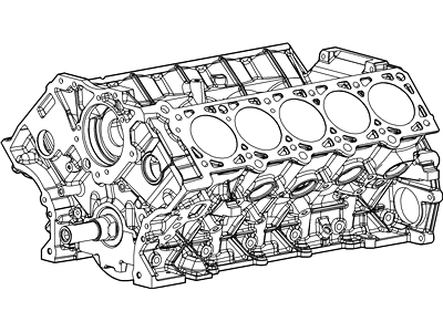 2C3Z-6009-BA Ford Short Block Illustration 1 of 1
