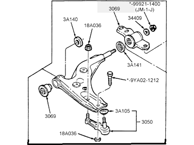 Mercury Tracer Control Arm - F8CZ-3079-AA
