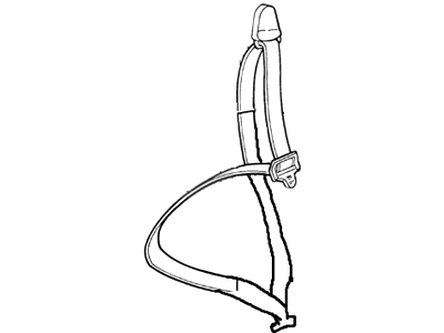 Ford Tempo Seat Belt - FOFZ58611B08C