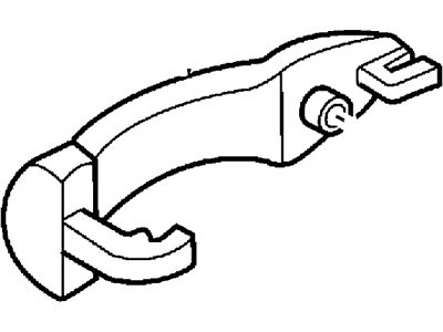 Ford 2T2Z-7822404-BAH Handle Assembly - Door - Outer, Passenger Side 2T2Z-7822404-BAH Ford Handle Assembly - Door - Outer, Passenger Side Illustration 1 of 1