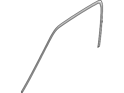 Ford 4L1Z-7851223-A Weatherstrip, Driver Side 4L1Z-7851223-A Ford Weatherstrip, Driver Side Illustration 1 of 1