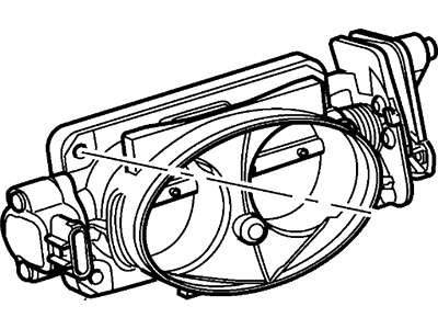 Lincoln 3L5Z-9E926-AD Throttle Body And Motor Assy