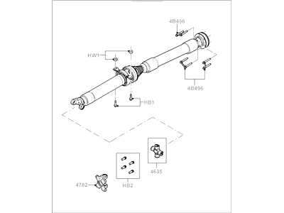 Ford Mustang Drive Shaft - BR3Z-4R602-D