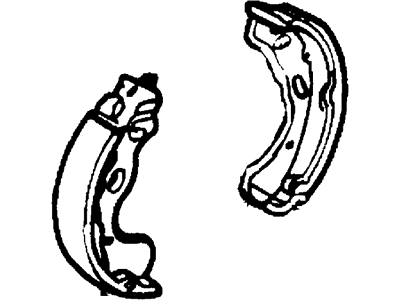 Ford Aspire Parking Brake Shoes - F4BZ2200A