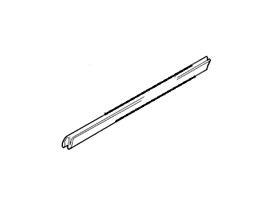 Ford 6L5Z-1021457-AA Weatherstrip - Door Glass, Driver Side 6L5Z-1021457-AA Ford Weatherstrip - Door Glass, Driver Side Illustration 1 of 1
