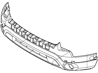 BB5Z-17D957-BBCP Ford Bumper Assembly - Front Illustration 1 of 1
