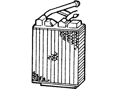Lincoln E6DZ18476A Heater Assembly - Less Radiator
