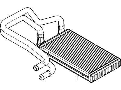 CG1Z-18476-A Ford Core Assembly - Heater Illustration 1 of 1