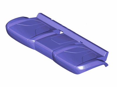 Lincoln EJ7Z-7863805-BF Cover Assy - Rear Seat Cushion