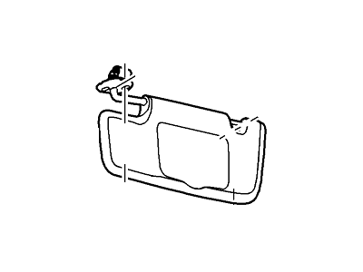 Ford DR3Z-7604104-CA Visor Assy - Sun