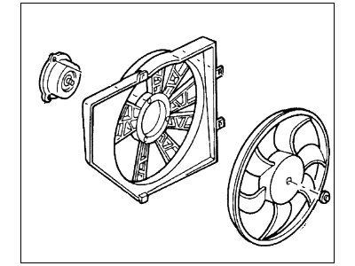 Mercury Tracer Fan Motor - F8CZ-8C607-BA