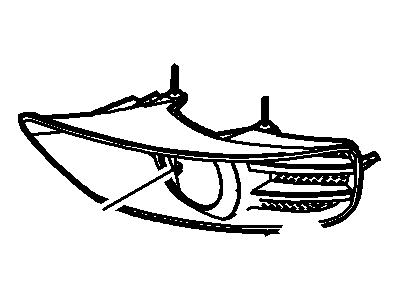 Ford 5S4Z-15266-AB Bezel, Passenger Side 5S4Z-15266-AB Ford Bezel, Passenger Side Illustration 1 of 1