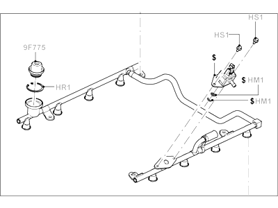 Mercury 4L2Z-9F792-EA Manifold Assembly - Fuel