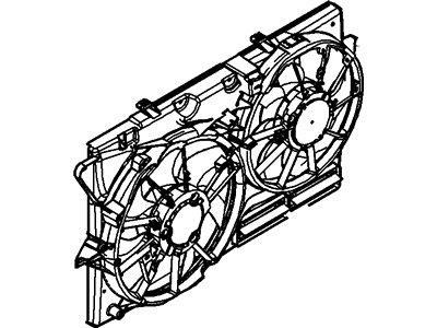 Ford DG1Z-8C607-D Motor And Fan Assy - Engine Cooling