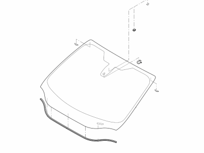 Ford CP9Z-5803100-C Glass - Windscreen