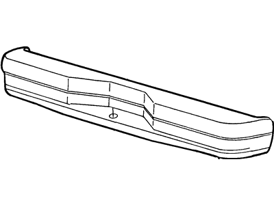 Ford F4UZ-17906-C Bumper Assembly - Rear F4UZ-17906-C Ford Bumper Assembly - Rear Illustration 1 of 1