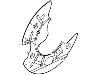 1L2Z-1214-BA Ford Shield - Splash, Driver Side Illustration 1 of 1