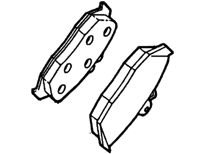 Mercury F2DZ-2200-B Kit - Brake Shoe And Lining        